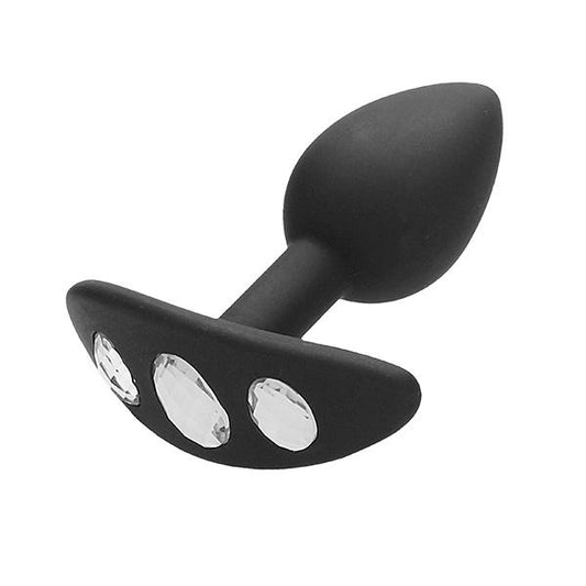 Ouch! Medium Silicone Diamond Butt Plug with Handle