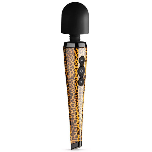 Panthra Shaka USB-Rechargeable Wand Leopard-Print Vibrator