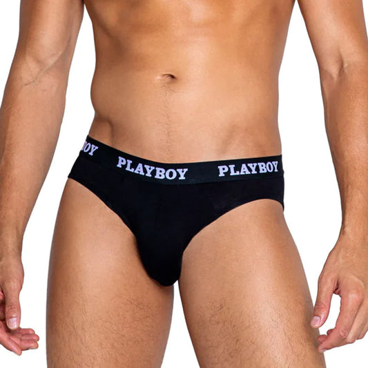 Playboy Mens Modal Gym Briefs