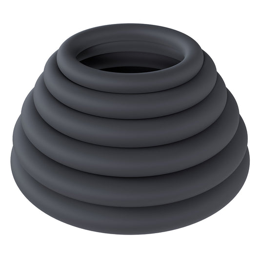 Shots LEVELZ Classic Silicone Cock Ring Set - 6 Sizes