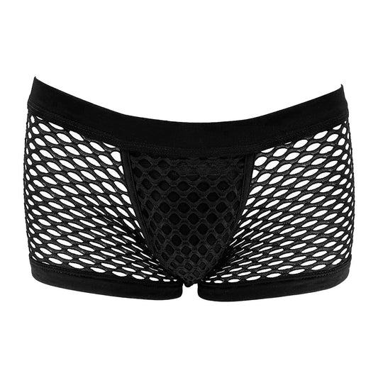 Love In Leather Mens Mesh Boyshort