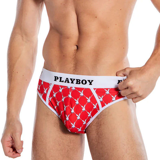 Playboy Mens Argyle Briefs