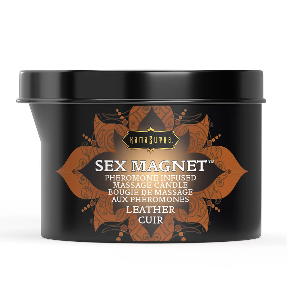Kama Sutra Sex Magnet Pheromone Massage Candle - Leather