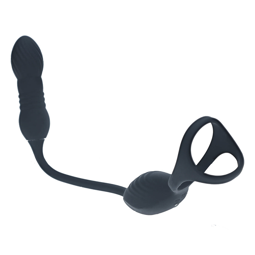Shots LEVELZ Vibrating & Thrusting Tri O Cock Ring with Prostate Stimulator
