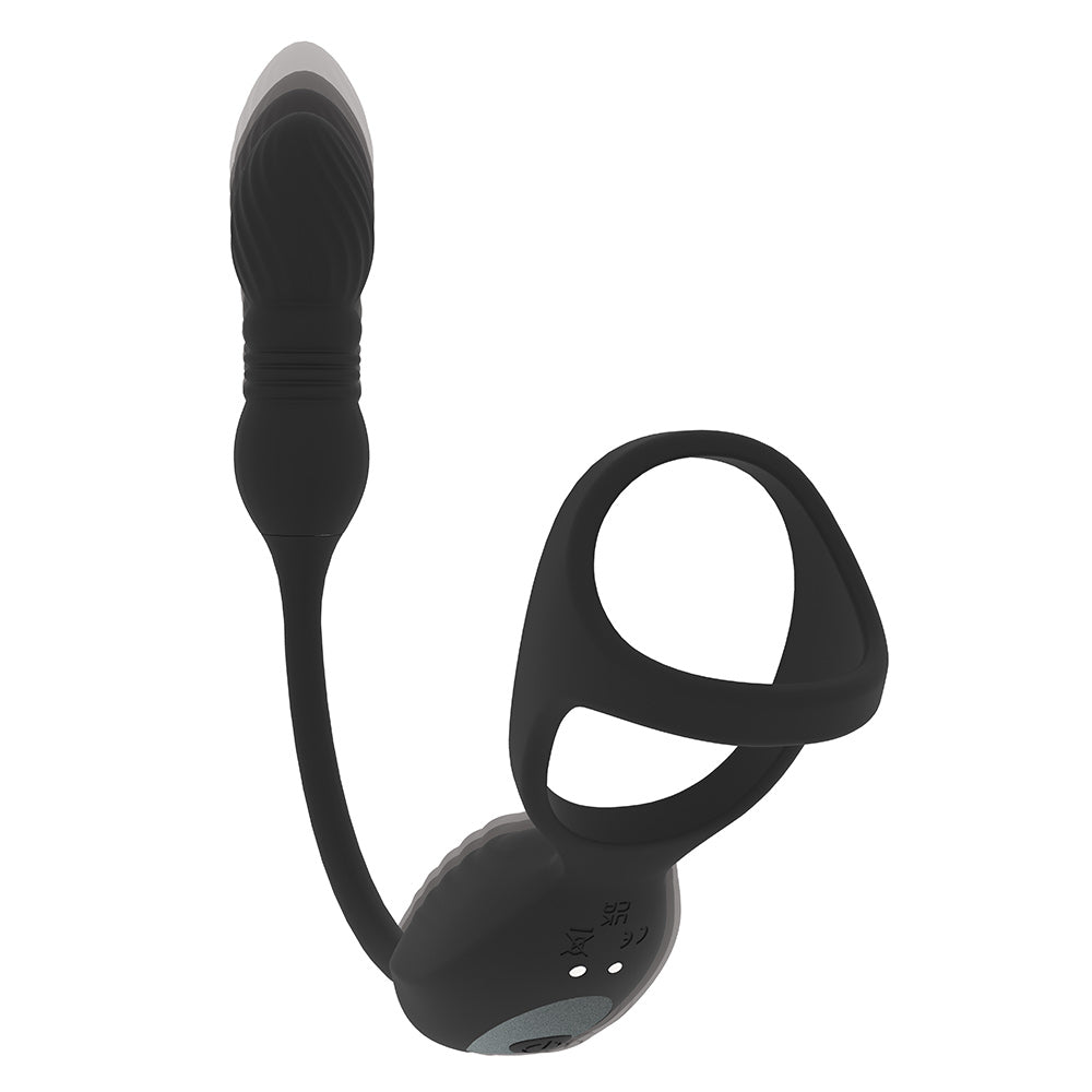 Shots LEVELZ Vibrating & Thrusting Tri O Cock Ring with Prostate Stimulator