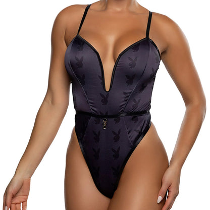 Playboy Blackout Bunny Romper
