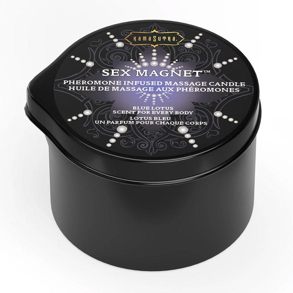 Kama Sutra Sex Magnet Pheromone Massage Candle - Blue Lotus