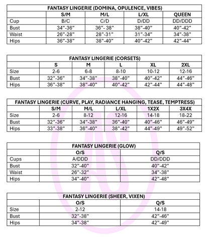 Fantasy Lingerie Sloan Bustier & Panty