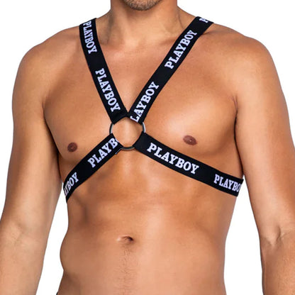 Playboy Mens Dark Room Upper Body Harness