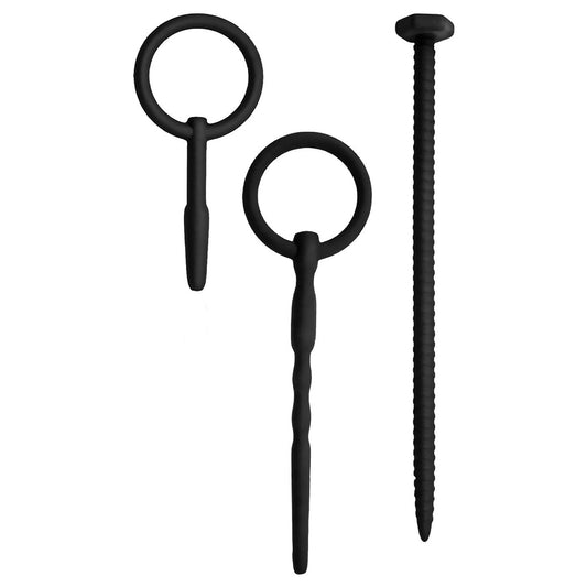 Excellent Power Knot Knot 3-Size Silicone Urethral Sounding Set