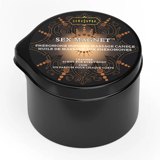 Kama Sutra Sex Magnet Pheromone Massage Candle - Leather