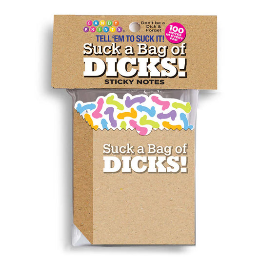 Little Genie Suck A Bag Of Dicks Sticky Notes
