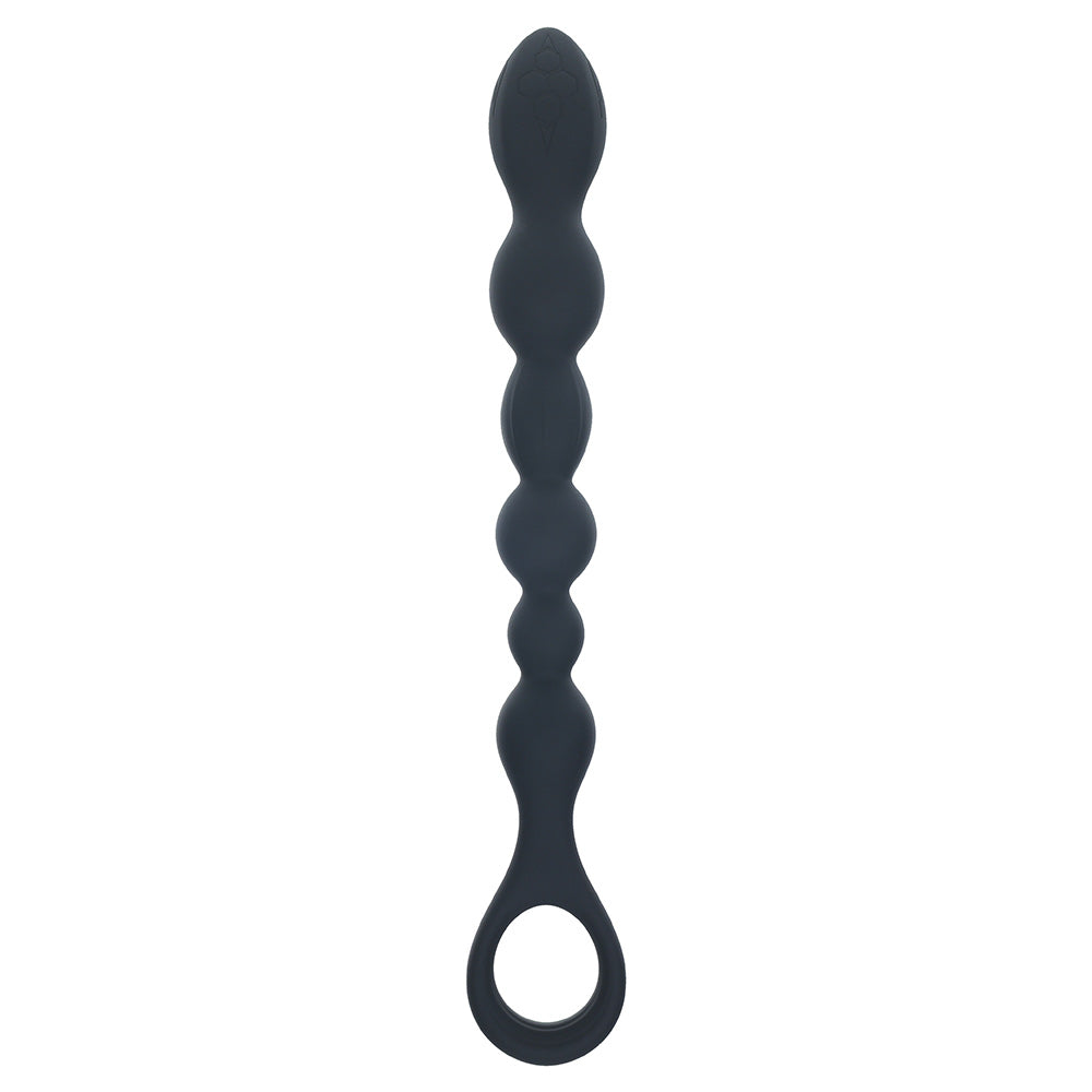 Shots LEVELZ Beaded Snake Silicone Anal Probe with Loop Handle
