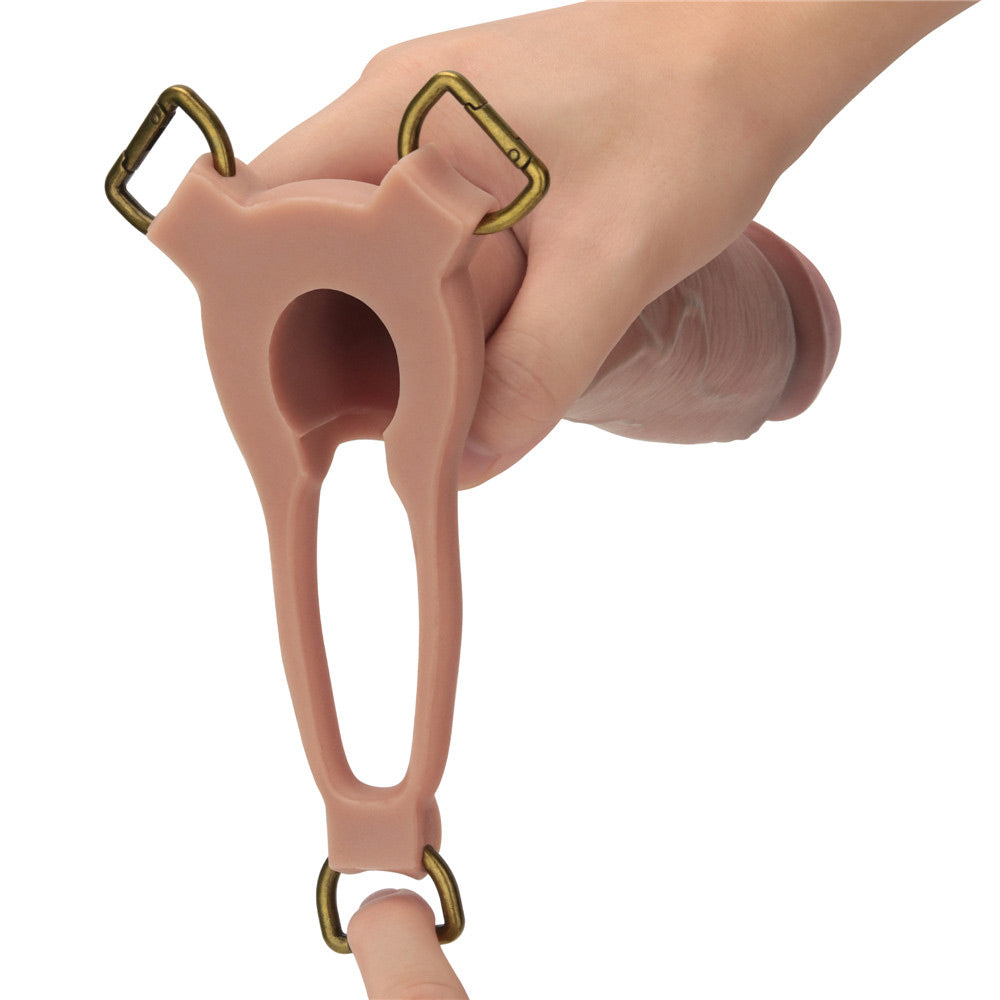 Lovetoy Ingen 10 Inch Enhanced Hollow Strap-On Set - L/XL/2XL