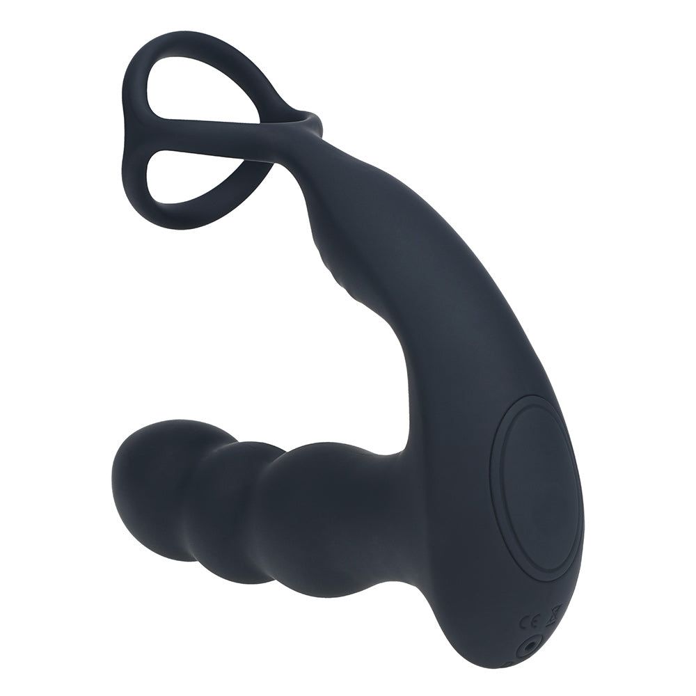 Shots LEVELZ Dual Vibrating Rotating Prostate Stimulator with Cock & Ball Rings