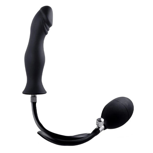 Excellent Power Strafe Penis Silicone Inflatable Butt Plug with Pump
