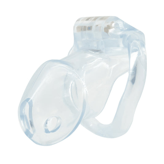 Love In Leather Short Lockable Resin Cock Cage