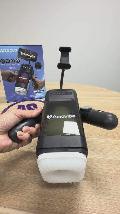 Amovibe Game Cup Auto Thrusting, Vibrating & Warming Masturbator