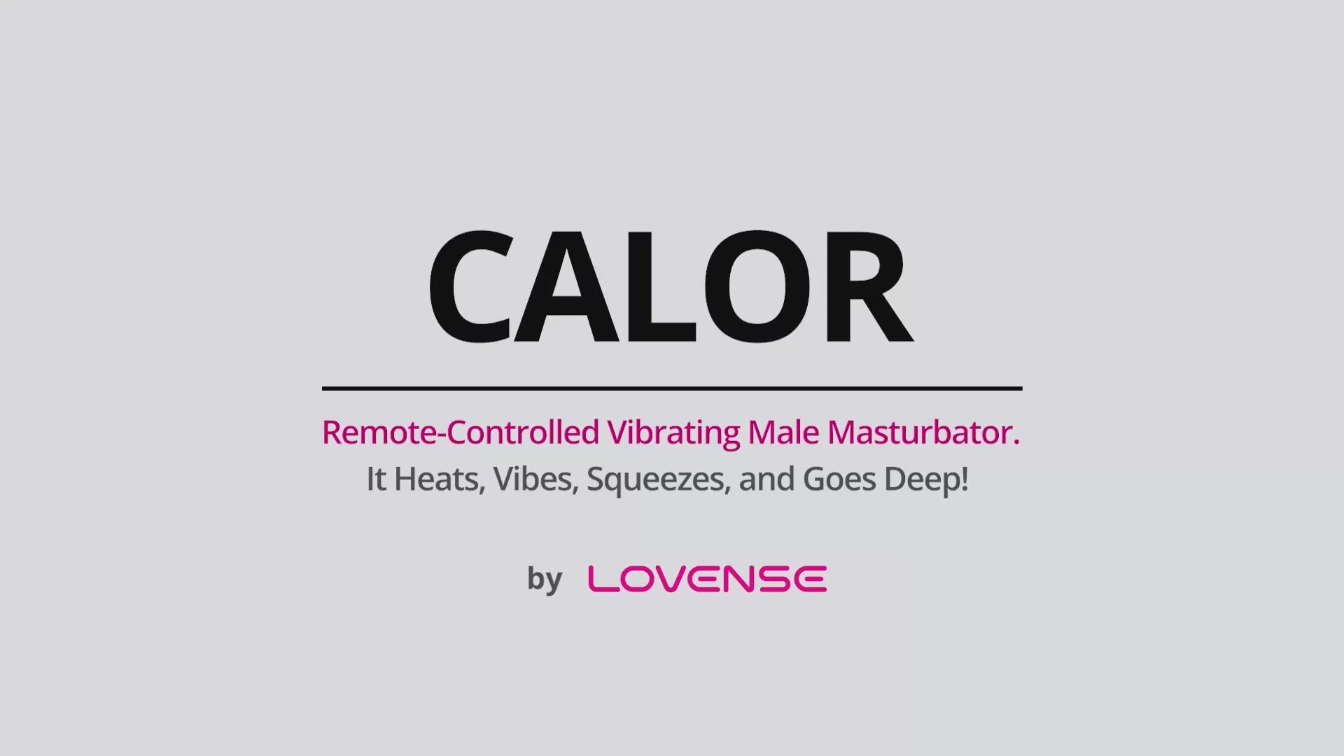 Calor by Lovense Masturbator