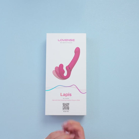 Lovense Lapis Double-Ended Vibrating Strapless Strap-On