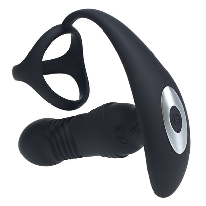 Shots LEVELZ Vibrating & Thrusting Prostate Massager with Tri O Cock Ring