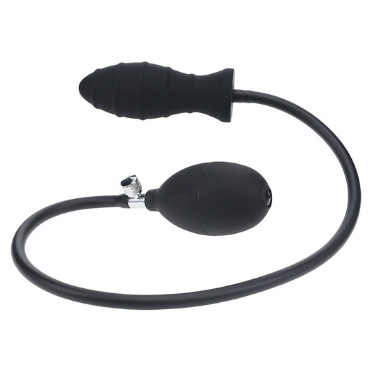 Shots LEVELZ Ribbed Inflatable Silicone Anal Plug