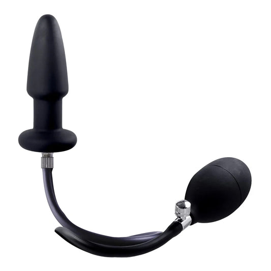 Excellent Power Strafe Silicone Inflatable Butt Plug with Pump