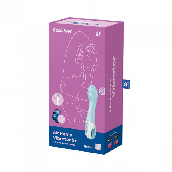Satisfyer Air Pump Vibrator 5+ Rechargeable Inflatable G-Spot Vibrator