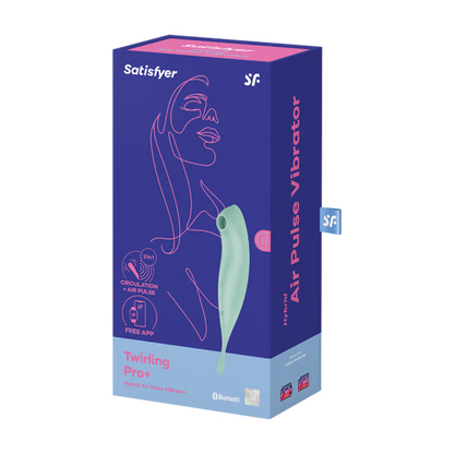 Satisfyer Twirling Pro+ Hybrid Air-Pulse Clitoral Stimulator