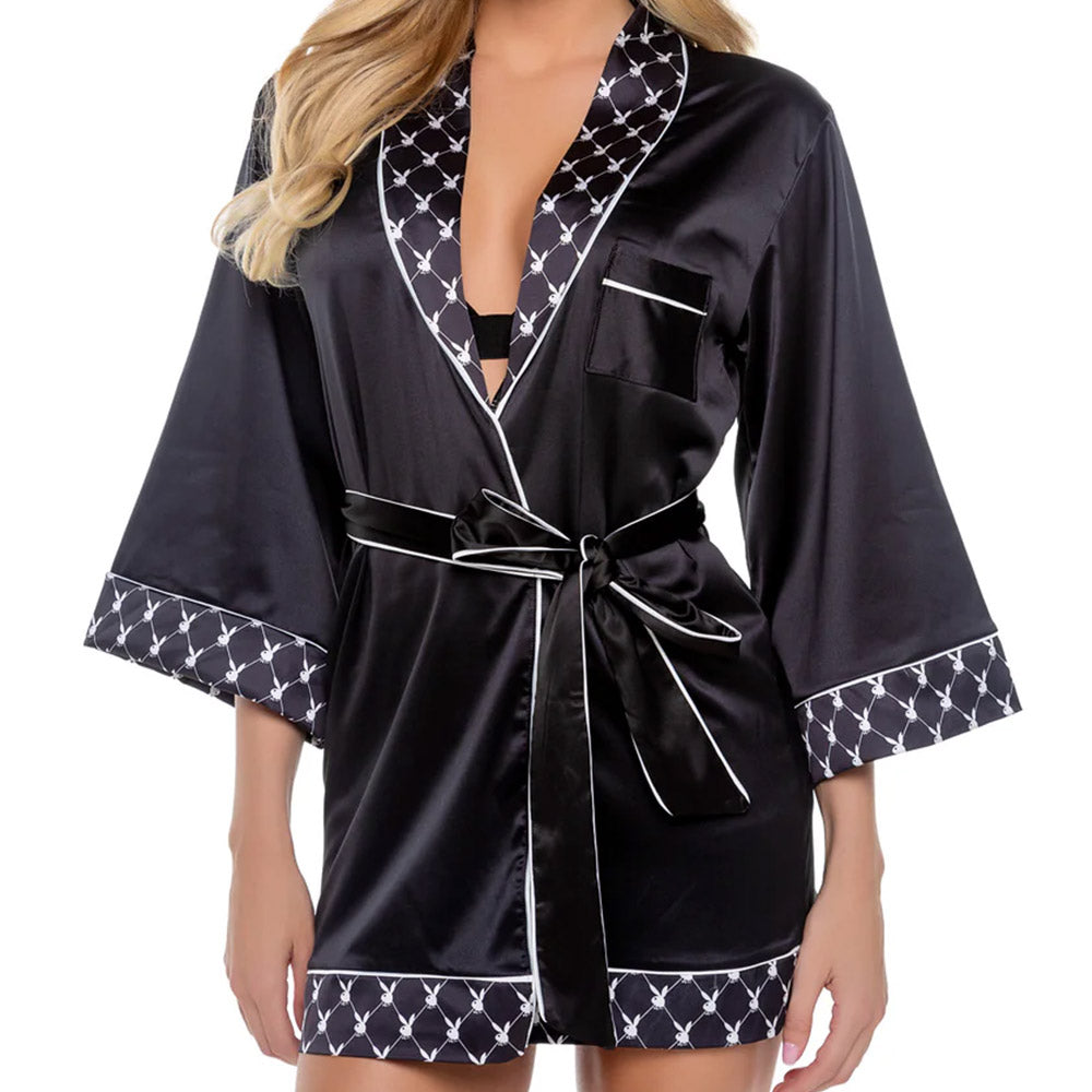 Playboy Bunny Smoke Lounge Robe