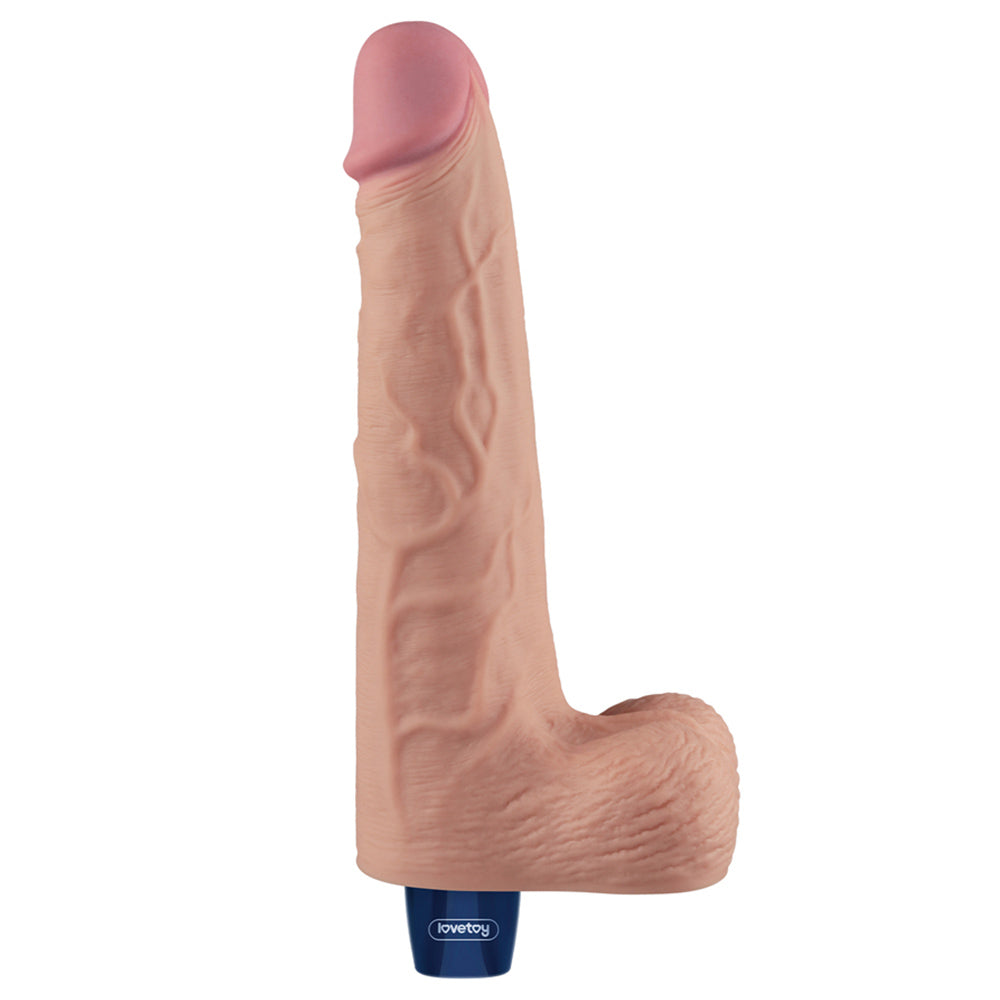 Lovetoy 10 Inch Real Softee Vibrating Dildo