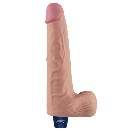 Lovetoy 10 Inch Real Softee Vibrating Dildo