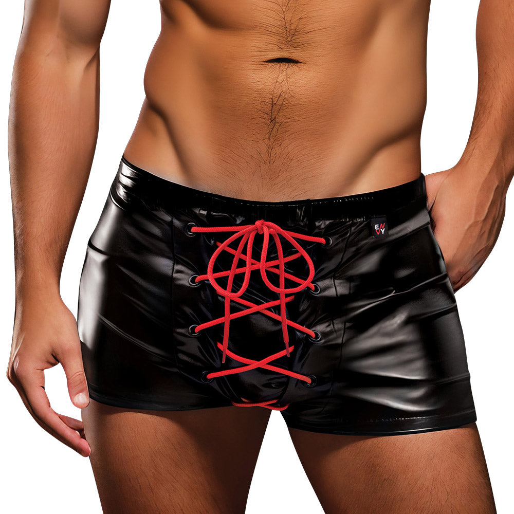 Envy Lace-Up Wetlook Trunks