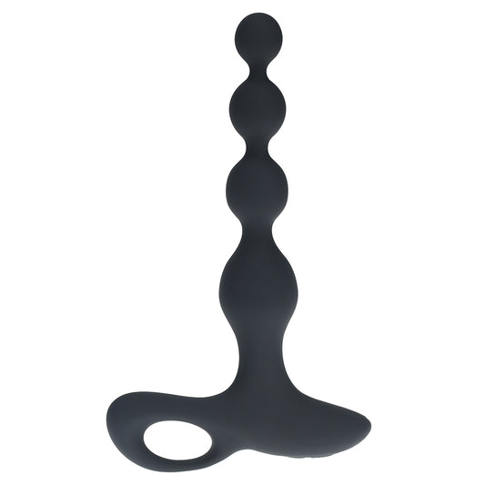 Shots LEVELZ Remote Control Beaded Vibrating Silicone Anal Plug