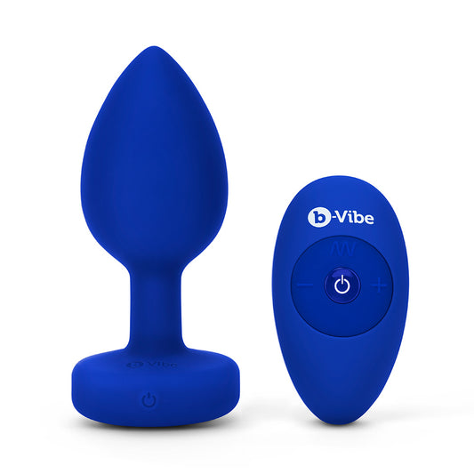 B-Vibe Vibrating Jewel Butt Plug - L/XL
